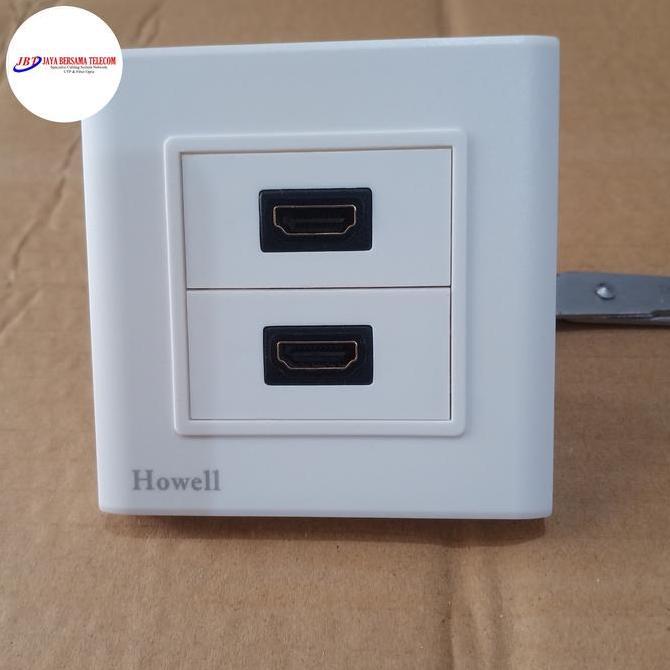 NEW HDMI outlet 2 lubang/stop kontak HDMI 2 gang/outlet HDMI 2 hole