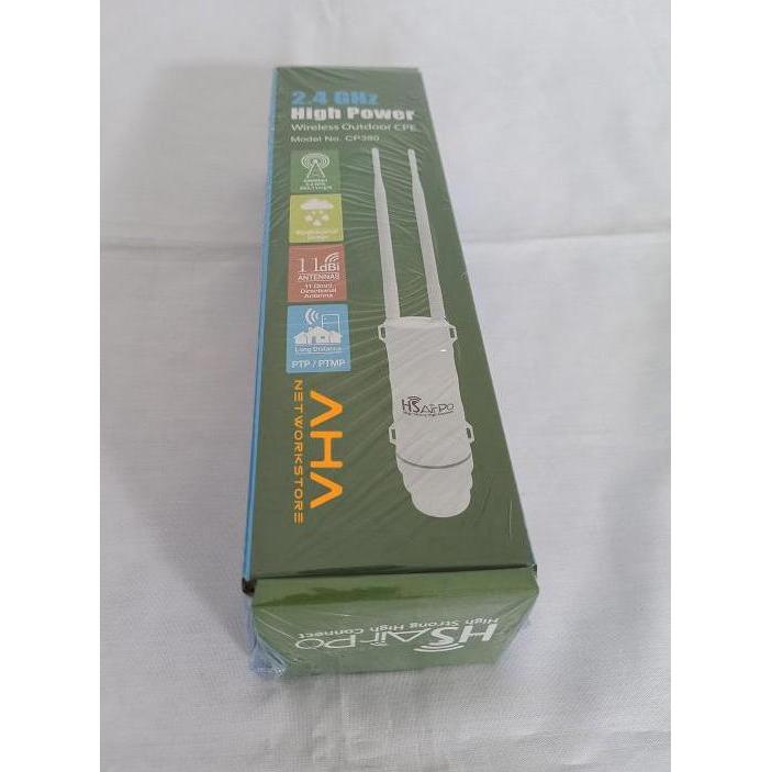 BEBAS ONGKIR - HSairPo CP380 WiFi 2.4ghz Outdoor 300Mbps HSairPo CP380