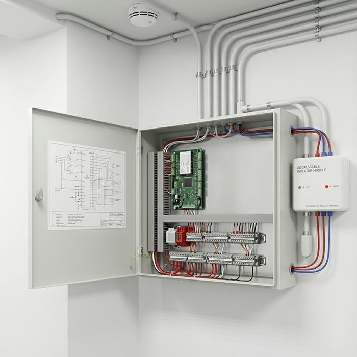 Fire Alarm Addressable Isolator Tonata Aseanware Mfca Asw / Addressabl Isolator / Modul Isolator Sis