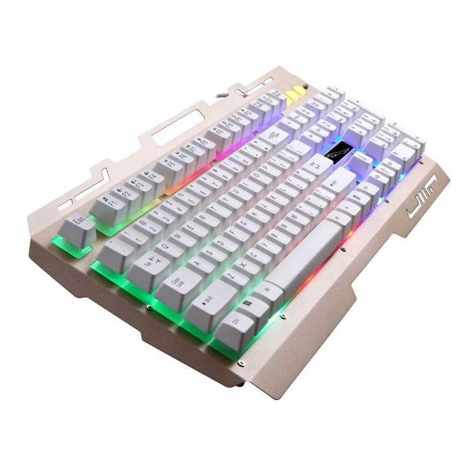 DY24 >> Keyboard Gaming LED RGB Leopard G700 Keyboard PC Komputer Laptop Game