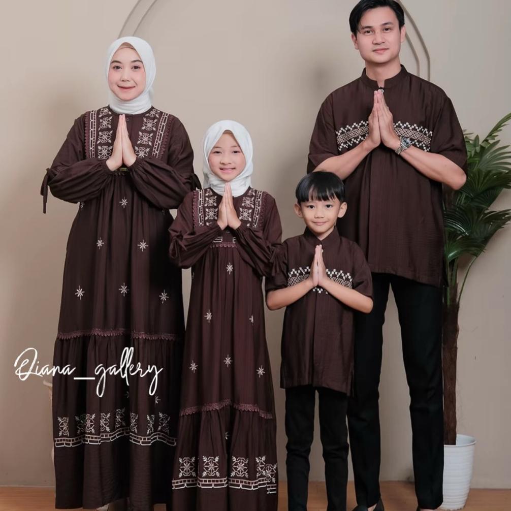 Bergaransi Vanilla Sarimbit Couple Raya Series 2026 Rayon Twill Bordir Premium By Qiana
