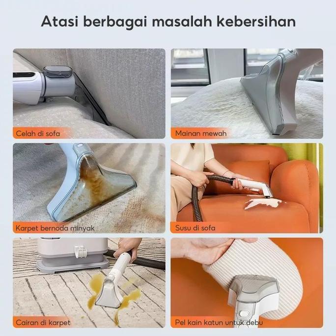 Ready Han River Vacuum Cleaner 18Kpa Wet Pembersih Deep 3-In-1 Mesin Kain/Karpet/Sofa/Kasur/Interior