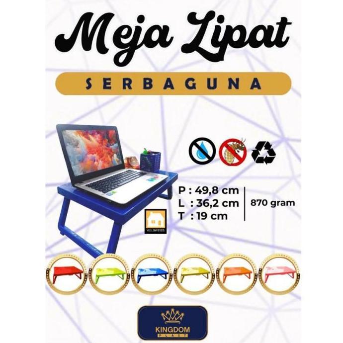 DV208 >> Kingdom Meja Lipat Belajar Anak Lesehan Makan Meja Laptop Plastik