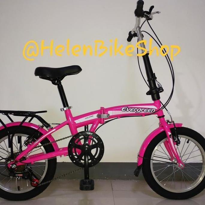 Terlaris Sepeda Lipat 16 Inch Gigi Evergreen