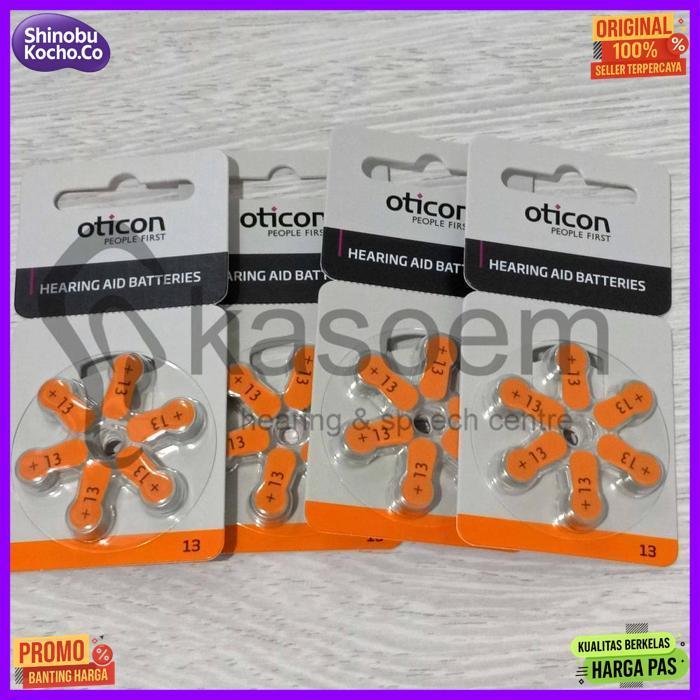 New Baterai Original Oticon Type 13 ( Baterai Alat Bantu Dengar )