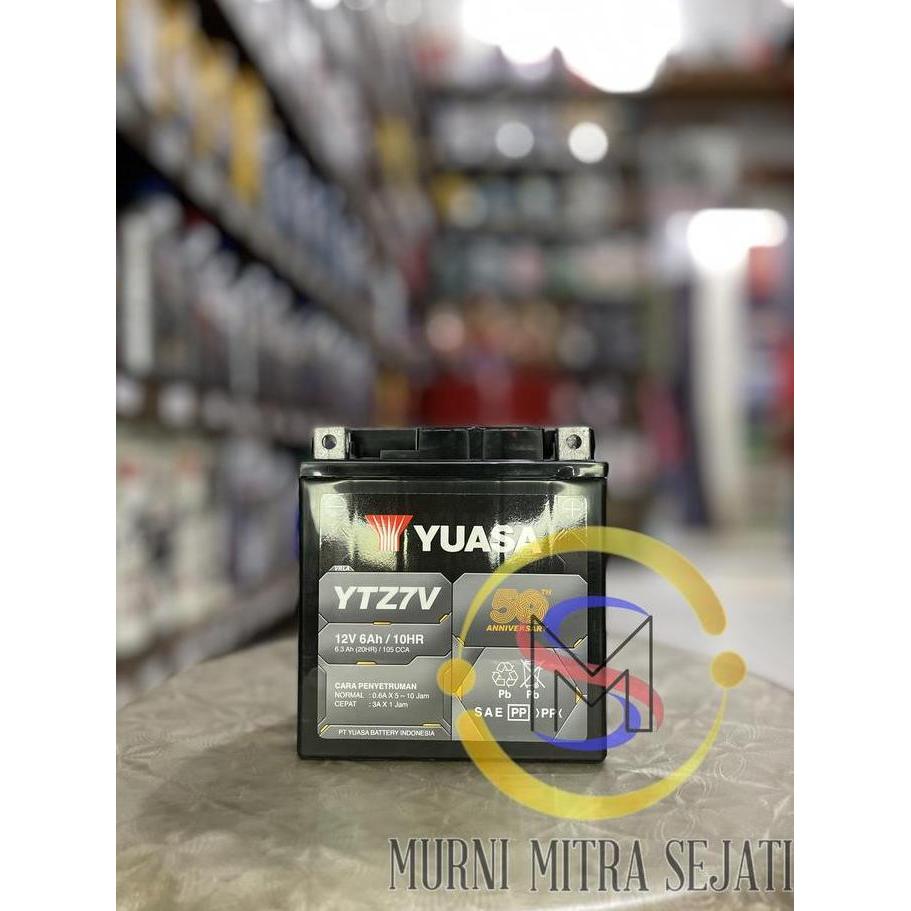 Promo Yuasa Aki Motor YTZ7V YTZ7-V YTZ-7V Kering MF Lexi Aerox Nmax 150 155 Diskon