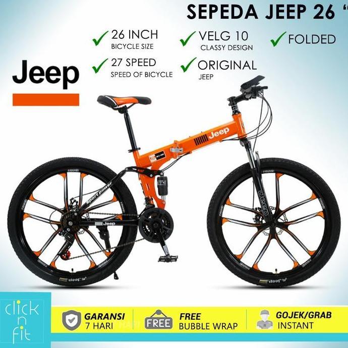 Terlaris 100% Original Sepeda Lipat Gunung Jeep