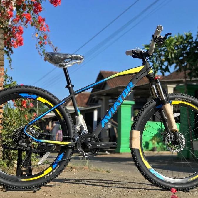 Terlaris Sepeda Gunung Mtb Aviator 2692Am Vt 9 Speed Ukuran 27,5 Velg Tinggi