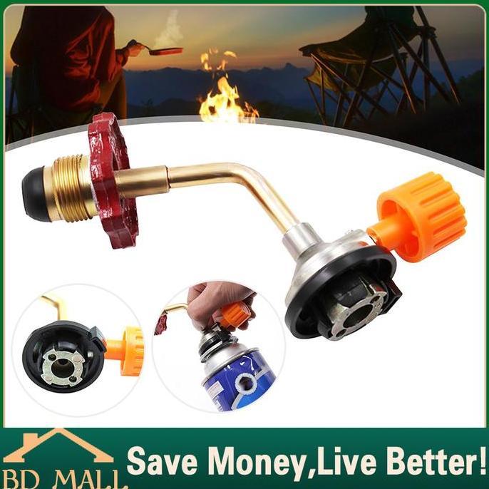RAMAZSHOP Adaptor Tabung Gas Kaleng Kran Konektor Sambungan Gas Kaleng Portabel
