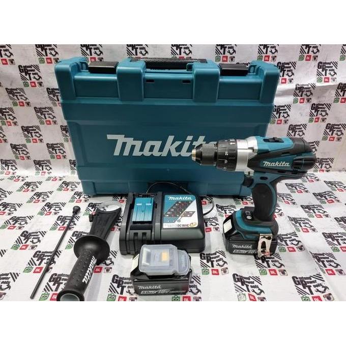 Mesin Bor Besi Tembok Makita Cordless 13Mm 18V Dhp 458 Rte Allshop
