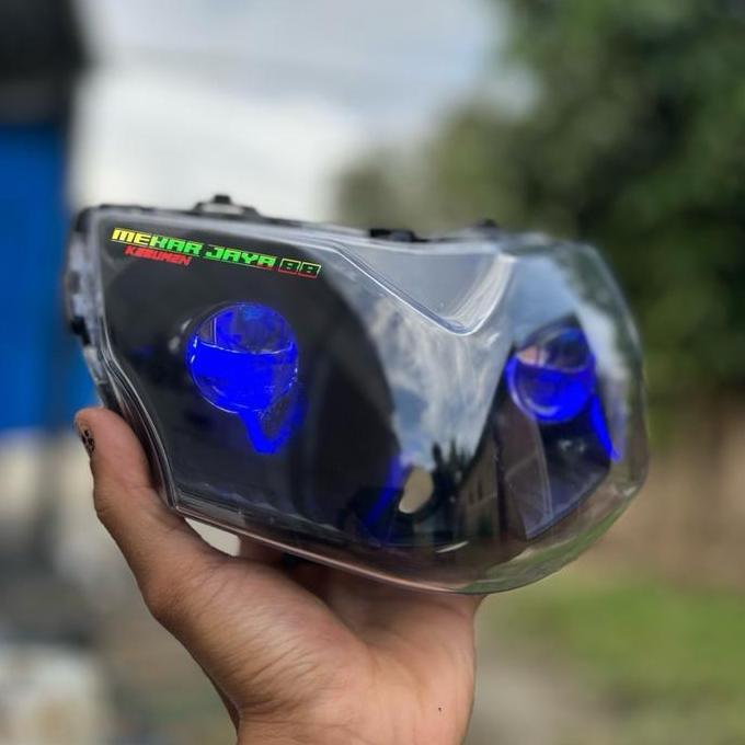 Lampu Biled Soket H4 Shogun 125 New Shogun Sp Nr Rr/R 125 New 2007-2010 Lampu H4 Cahaya Biled Allsho