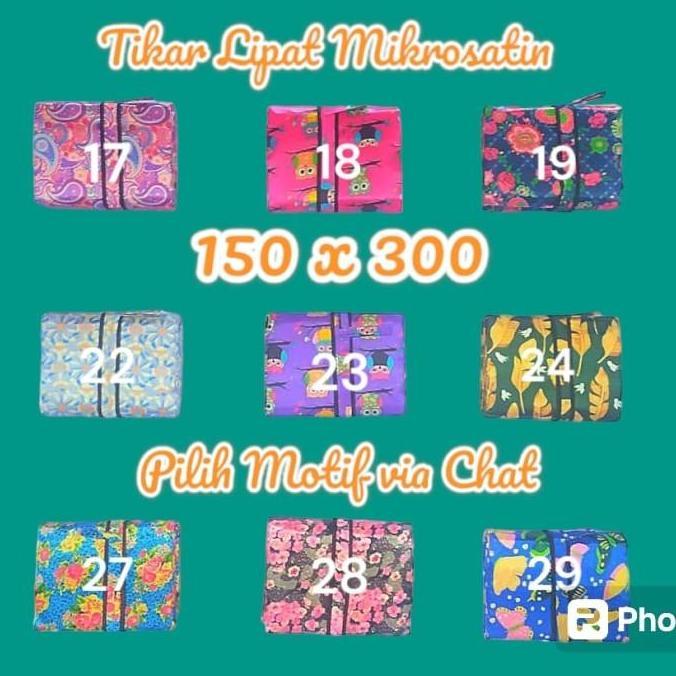 Tikar Lipat piknik microsatin 150x300