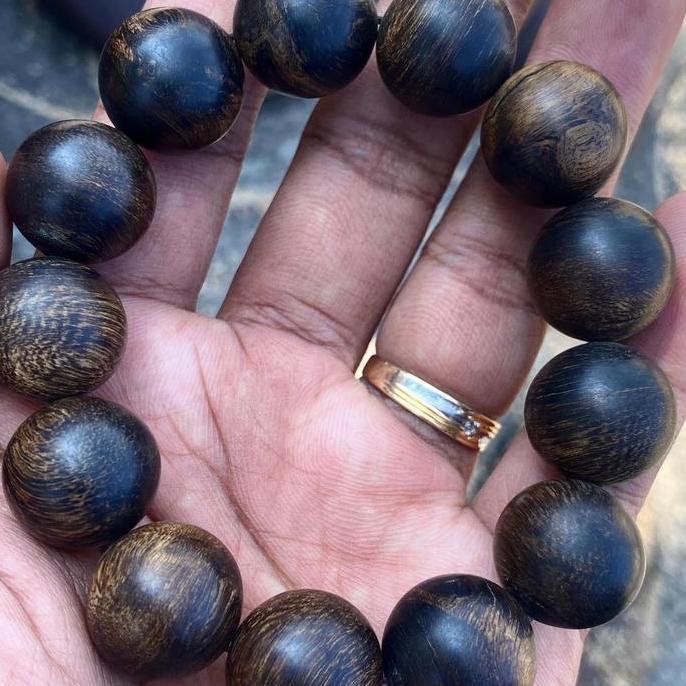 Gelang Kayu Gaharu Double Super King 16mm - Gaharu Tarakan