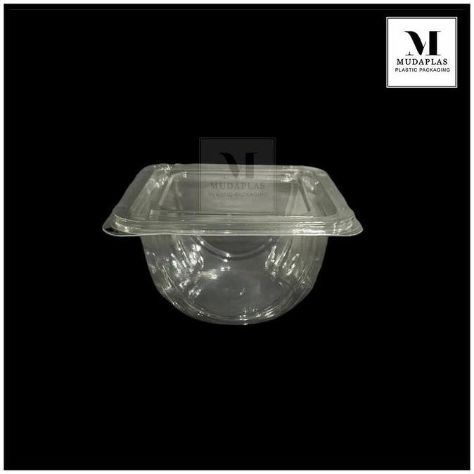 Lansungsand- Mika Tray Salad Buah Tebal Isi 50 Pcs Kotak Tempat Salad Plastik