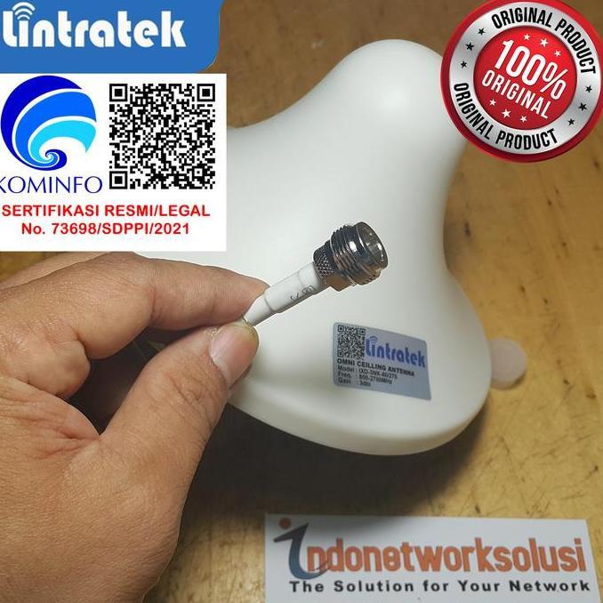 Wkprojec- Antena Omni Indoor Jamur Ceiling Untuk Repeater 2G 3G 4G Lintratek Ori