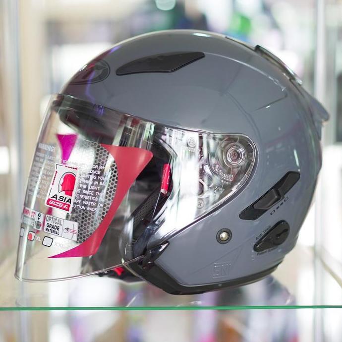 KYT Galaxy Flat R Solid (White,Black,dll)