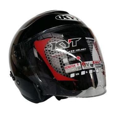 HELM KYT KYOTO HITAM METALIK