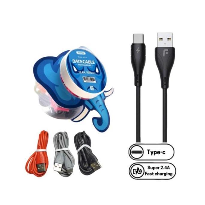 1 TOPLES ISI 20 PCS Kabel Data Type C FOOMEE NT13-C NT13 TYPE C 100Cm