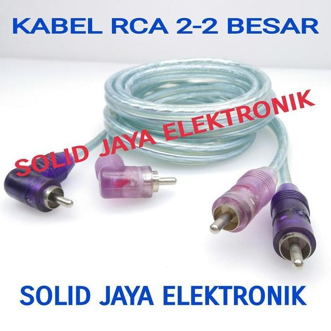 Promo KABEL RCA 2-2 6 M BAGUS KABEL RCA 6 METER 2-2 KABEL AUDIO RCA JAK L Diskon