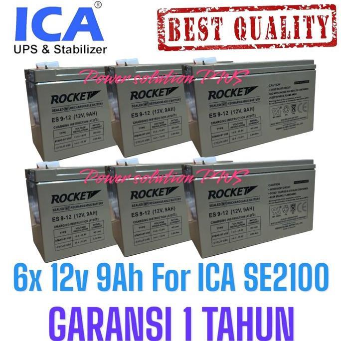 Aki UPS ICA Series SE / Baterai UPS ICA SE1100 SE2100 SE3100 / Battery Untuk Ups ICA SE 1100 SE 2100