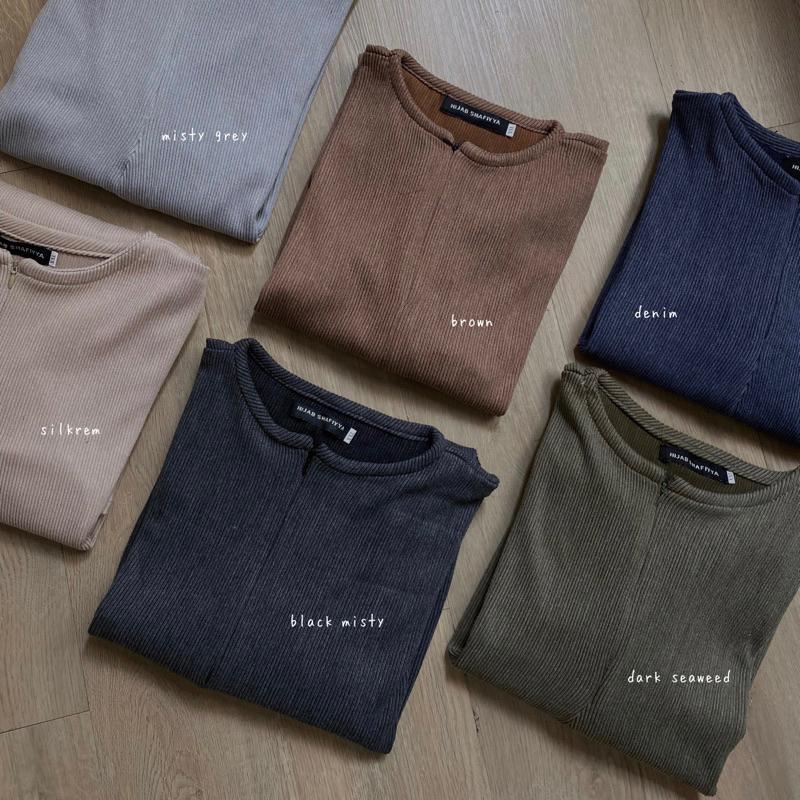 Saila Knit Set Malaysian Tunik Dan Rok (Hijab Shafiyya Hi.Shafiyya)