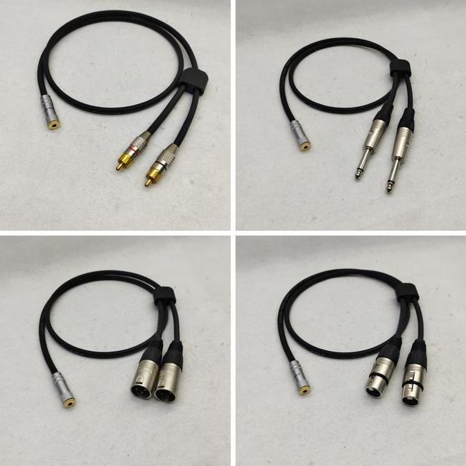 Promo kabel aux canare jack 3.5 female stereo to rca/xlr/akai 5meter Diskon