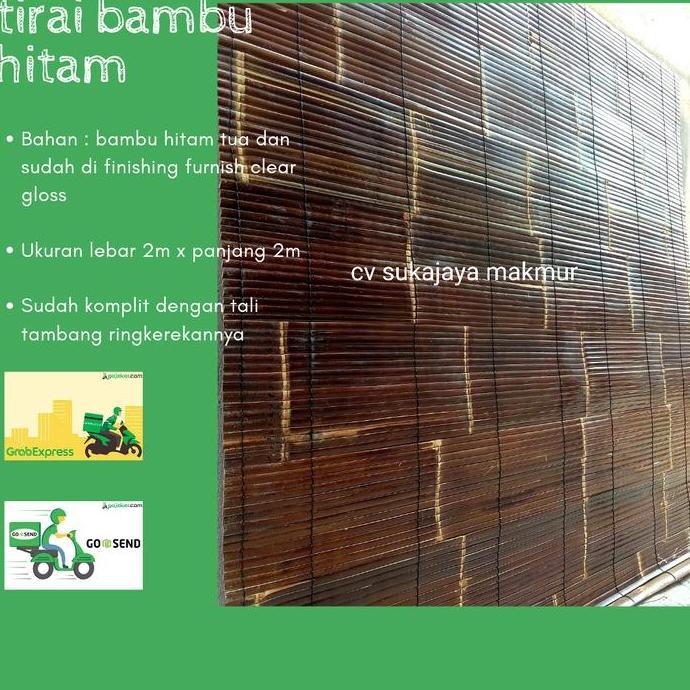 tirai outdoor,krey gulung kerai bambu item uk L 2m x P 2m