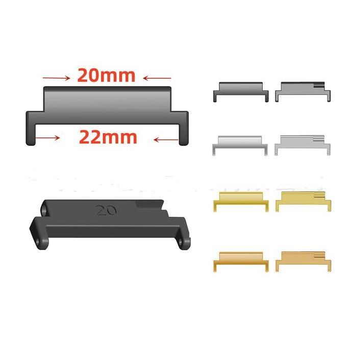 Strap Adapter 18mm ke 22mm , 20mm ke 22mm , 18mm ke 20mm  Adaptor conector stainless steel for Casio