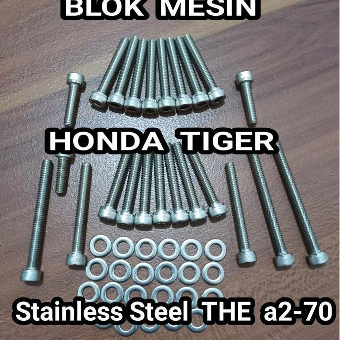 Lansungkirim- Baut Blok Tiger Baut L Set Stainless