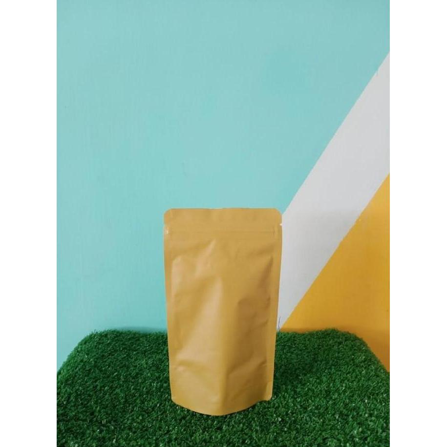 Plastik standing pouch full aluminium foil 10 x 17/10x17 klip berdiri