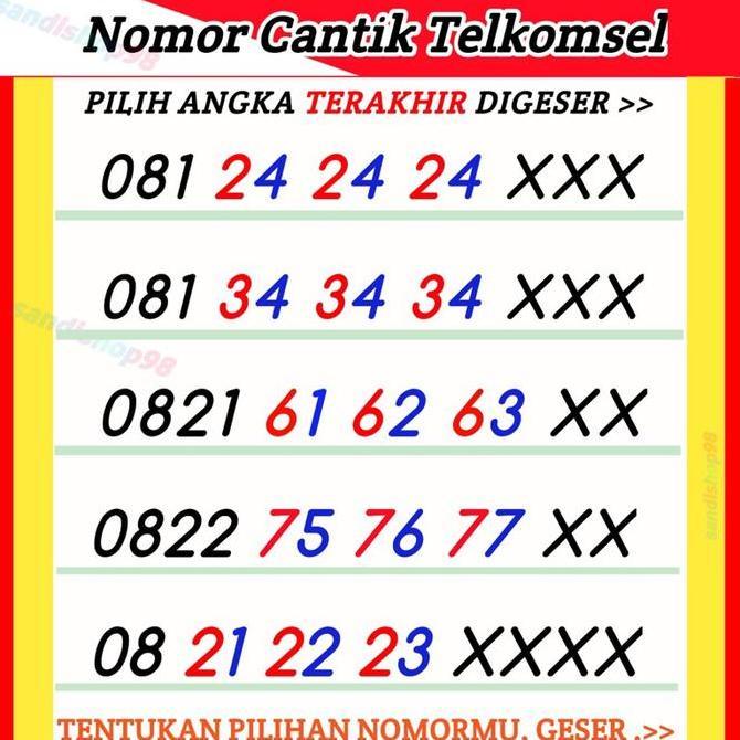 Nomor cantik Simpati Nomor Cantik telkomsel kartu cantik simpati kartu