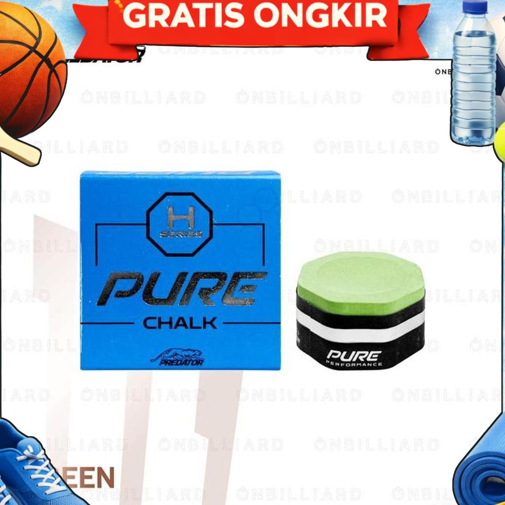Predator Pure Chalk Professional Billiard Chalk Kapur Billiard Predator