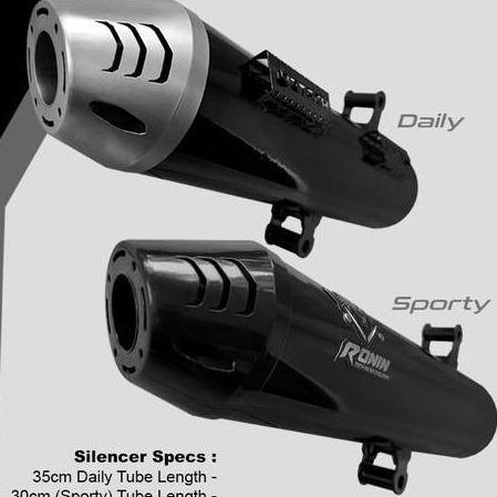 Knalpot 3 Suara Ronin Hanzo 3Tech Full System Sporty