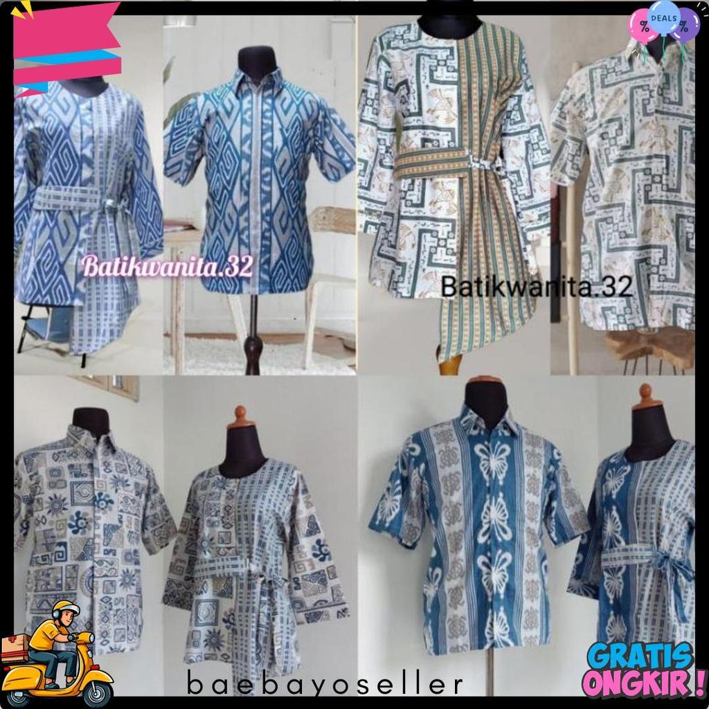 Batik Couple | Batik Couple Modern | Baju Batik Couple | Batik blose Couple Terbaru Diskon Imlek