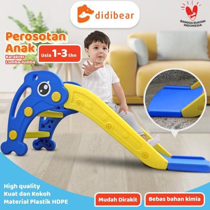 Kenjana_shop39 - Didibear X MOLION SNI Perosotan Anak Motif Lumba-Lumba Perosotan Anak Seluncuran An