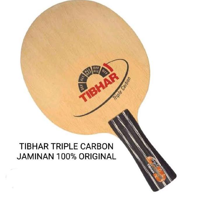Tibhar TRIPLE CARBON bet pingpong tenis meja legendaris Murah Berkualitas