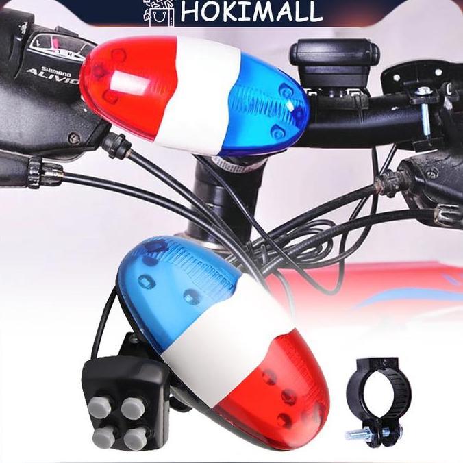 SAVANA Lampu Led Sepeda Klakson Elektronik Lampu Sepeda Gunung Dengan 6 Sirine Menyala Terang