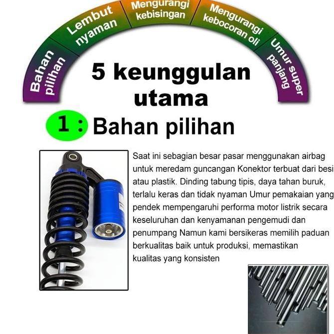 OCARA Shockbreaker Belakang Motor Tabung Atas 310MM 330MM // Shock Motor Matic Universal // Shockbre