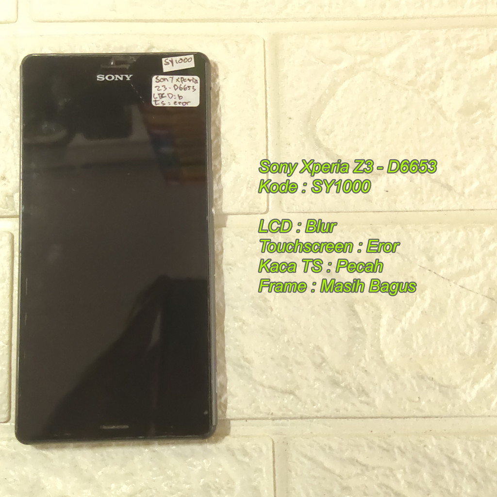 (SY1000) Sony Xperia Z3 LCD Plus Frame Copotan