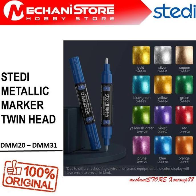 STEDI Metallic Color Marker (Water Based) - Alternatif Spidol DSPIAE Doloha Hobby Mio MrHobby