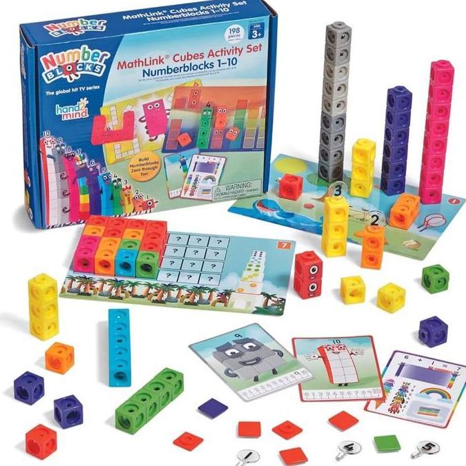 hermansyah_toba - mathlink cubes numberblocks 1-10 educational toys mainan edukasi