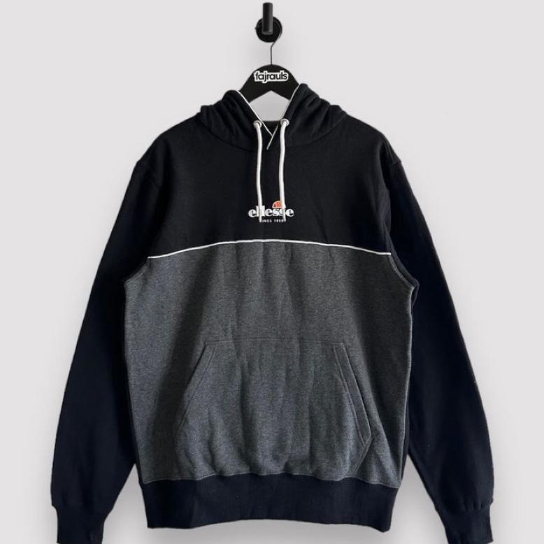 NEW Ellesse Darmian Hoodie Black Original Size L Baru [terbaik][terlaris]