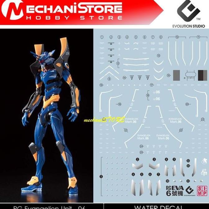 EVO Decal RG - EVA06 Evangelion Mark.06 / RG Eva 06
