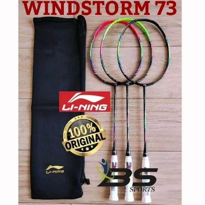 RAKET BADMINTON RAKET LINING WINDSTORM NANO 73 WS NANO 73 WS 73 ORIGINAL