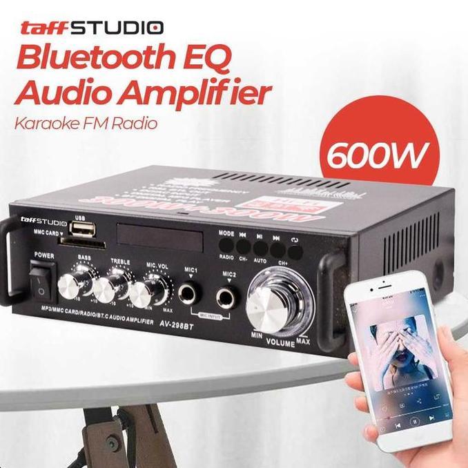 JUNEJOUR BLUETOOTH EQ AUDIO AMPLIFIER KARAOKE HOME THEATER FM RADIO 60 ORIGINAL DAN TERPERCAYA