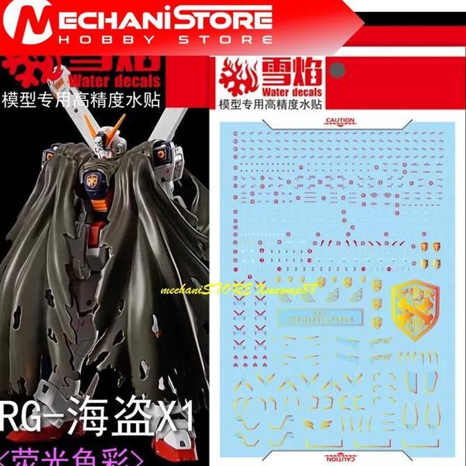 SNOW FLAME Decal RG-31 RG Crossbone X-1 - Water Decal Flaming Snow Studio