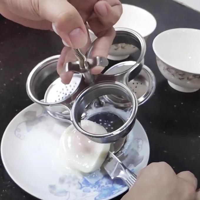 CETAKAN REBUS KUKUS TELUR MATA SAPI 3 CABANG ANTI LENGKET STAINLESS WEO YUYD16