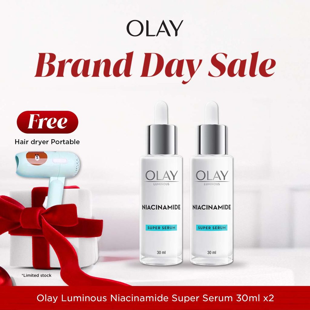 Olay White Radiance Light Perfecting Serum 30ml [Paket isi 2] - Essence Wajah