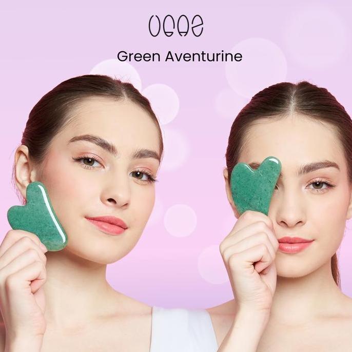 Gua Sha Wajah - Guasha Original Batu Asli bentuk Finger - Guasha Alat Pijat untuk Mengencangkan Waja