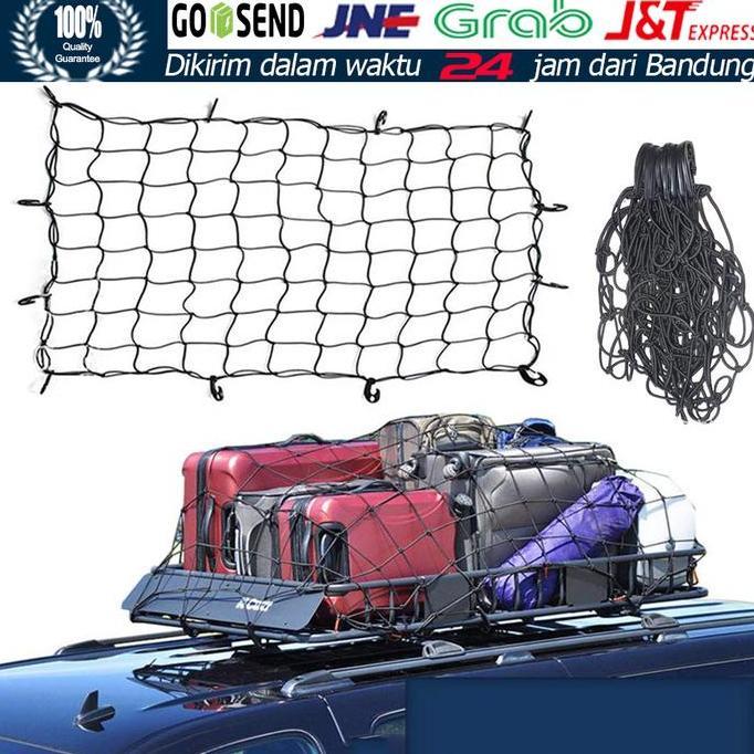 120 CM Cargo net mobil Tali atap mobil JARING BAGASI ATAP MOBIL